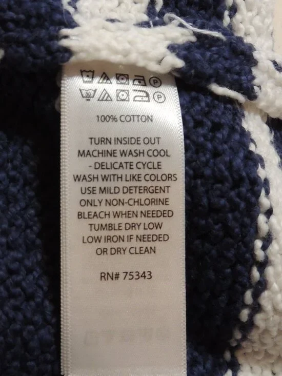 Christian Siriano Knit Sweater NEW Woman Medium Stripes Heart Long Sleeve - Picture 4 of 5